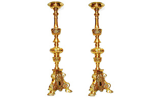 Golden <b>Pillar</b> <b>Candle</b> Holders Decorated Metal <b>Candle</b> Stand for Home & Wedding Dinning Table Decor <b>Candle</b> <b>Pillar</b> - Product Image 5