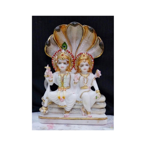 Hermosa estatua de Vishnu Laxmi, estatua sentado - Product Image 1