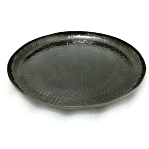 Bandeja de servicio negra, redondo, brillante, último diseño - Product Image 1