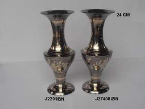 Jarrón de flores con acabado dorado de níquel de alta calidad hecho en latón decoración del hogar Metal latón vajilla jarrón decoración de la sala de estar del hogar - Product Image 4