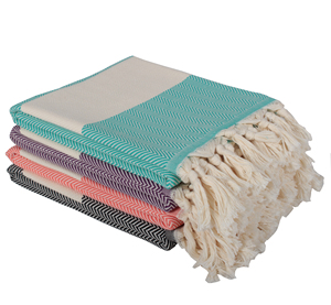 Toalla turca con diseño de espiga, Toalla de baño, toalla de playa, Fouta - Product Image 1