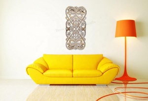 Panel de decoración de pared de madera MDF de color lámina de oro Panel de pared Rectangular decorativo de arte de pared tallado de madera antigua a precio mayorista - Product Image 2