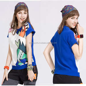 T-shirts pour femmes imprimés de logo personnalisé unisexe T-shirt en pur coton avec photos de couleur unie et publicités de vêtements - Product Image 1