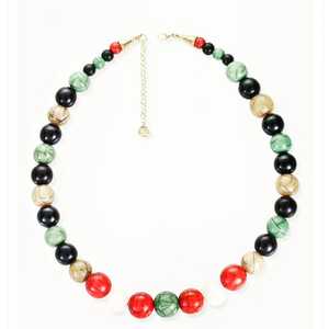 <b>Gold</b>-tone Tassel Bead and Crystal Necklace Hot Selling New Designs Bohemian Beaded Necklace - Product Image 2