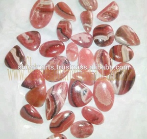 Rodocrosita Natural fina hecha a mano joyería de plata de moda hermosa suelta facetada blanco rosa 20mm 9mm proveedor de piedras preciosas - Product Image 2