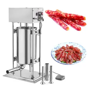 Farce verticale manuelle de saucisse de la viande 15L/remplissage de saucisse faisant la machine