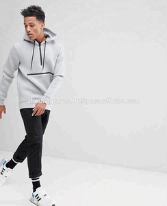 Venta al por mayor personalizada a granel unisex 80 algodón 20 poliéster fitness pullover impreso sudaderas con capucha transpirables - Product Image 4