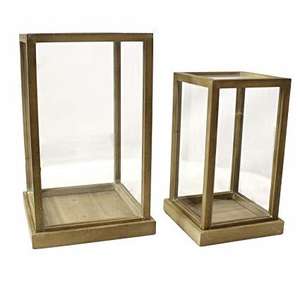 Terrario VINTAGE con BASE de madera para el hogar, plantas decorativas, jarrones, terrario moderno - Product Image 5