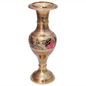 แจกันดอกไม้ขนาดใหญ่ทำจากอะลูมิเนียมงานฝีมือ สำหรับตกแต่งบ้าน งานแต่งงาน งานปาร์ตี้ ผิวมันวาว แจกันโลหะตกแต่ง - Product Image 1