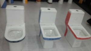 Inodoro de Dos Piezas Alargado, de Vidrio, con Descarga por Gravedad, Montado en el Suelo, Diseño Tradicional, para Uso en Baños en India - Product Image 6