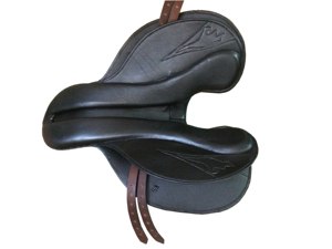 Tailles personnalisables et logo Selle de course anglaise Selle de polo en cuir véritable sans arbre - Product Image 4