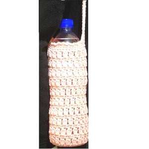 GARY COLOR MACRAME COTTON BOTTLE HOLDER CLASSIC DESIGN COTTON WATER BOTTLE <b>BAG</b> - Product Image 2