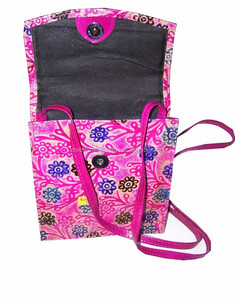Bohemian Geometric Print Faux <b>Leather</b> Lightweight Shoulder <b>Bag</b> with Button Closure for Women's Handbag - Product Image 4
