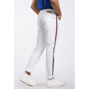 Pantalones 100% de algodón para hombre, pantalones personalizados de cintura alta de talla grande, venta al por mayor - Product Image 2