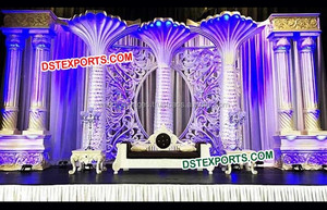 Maharani-Decoración de escenario de boda, conjunto de escenario de boda indio, último fabricante, a la venta - Product Image 5