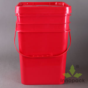 Fabricants de barils carrés en plastique de 20 L, seau rectangulaire en plastique - Product Image 5