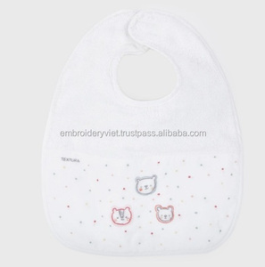 Bavoir 100% coton et algodon pour bébé, livraison gratuite, meilleur accessoire en coton biologique - Product Image 1