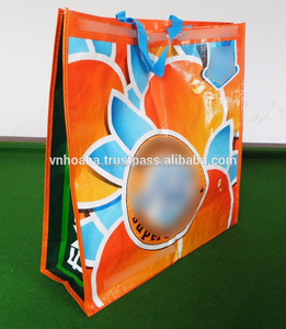 Sacs de courses en PP tissé avec poignées tubulaires et poignées en sangle PP - Taille et couleur personnalisables Prix abordable - Product Image 5