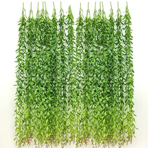 Hot sale Wedding Decoration Artificial Flower Wall Willow Leaf