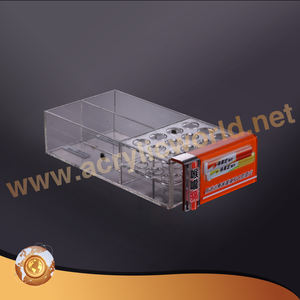 ปรับแต่งเคาน์เตอร์อะคริลิคใสแบบกําหนดเองจอแสดงผลน้ําหอมอะคริลิคสําหรับการออกแบบร้านเคาน์เตอร์แสดงเครื่องสําอาง - Product Image 1