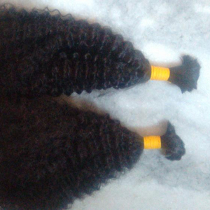 Alta Calidad Mejor Precio Deep Wave Natural Hair Best Bulk Hair.Unwefted trenzado Remy cabello humano - Product Image 3