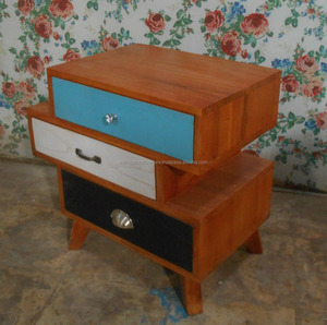 <b>Retro</b> <b>Furniture</b> 3 Drawers Nightstand Original Made by Dwira Jepara Indonesia - Product Image 2