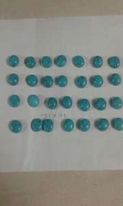 Turquesa Natural, Piedras Preciosas Sueltas con Corte Cabujón, Multicolor, Origen IN - Product Image 4