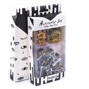 Livolo — pinces à linge pour lieuse de papier, série âge Bronze, école le plus populaire de Taiwan, épingles dans le plateau de rangement, ensemble de papeterie - Product Image 1