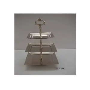 金属三层方形金属蛋糕架装饰展示金属支架生日婚礼派对手工树脂环氧模具