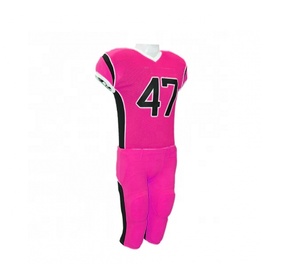 Vêtements d'entraînement de football américain unisexe, personnalisés, en polyester, avec numéro imprimé par transfert thermique, respirants, vêtements de sport, grandes tailles - Product Image 1