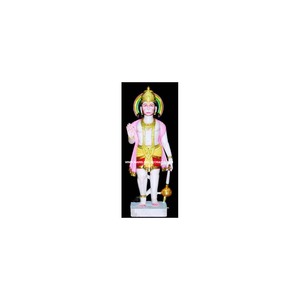White Marble Standing Hanuman Murti - Product Image 1