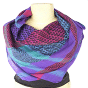 Thick Mens Outdoor <b>Shawl</b> Arab Tactical Desert <b>Wrap</b> Headscarf Shemagh KeffIyeh Arafat Square ScarfMulticolor Stripe Yashmagh - Product Image 3