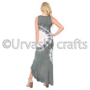 ODM Verano Sexy Mandala Tie Dye Maxi Vestido largo Tie Dye Vestido Ropa de playa Sin mangas Casual Vestido largo de uso diario Por fabricante - Product Image 3