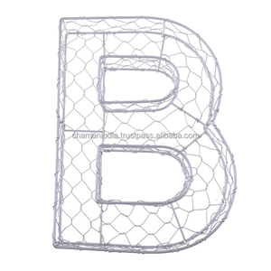 Marco de alambre de hierro con forma de alfabeto A Z - Product Image 1