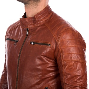 Veste de motard d'hiver en cuir pour hommes OEM Sportswear avec rembourrage renforcé et respirant pour une conduite confortable - Product Image 3