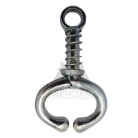 Support de bague de tête en acier inoxydable robuste et personnalisable avec ressort pour la manipulation du bétail vétérinaire, 11 cm, pour porcs et bovins