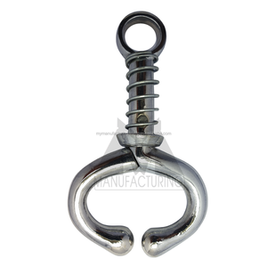 Heavy Duty Stainless Steel Bull Nose Ring <b>Holder</b> with Spring for Veterinary Livestock Handling 11cm for Pig & Cattle - Product Image 4