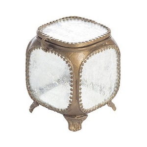 Joyero de cristal de escarcha de nuevo diseño, caja de regalo de cristal biselado con excelentes características de decoración - Product Image 1