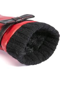 ถุงมือแข่งรถขนแกะหรูหราสำหรับผู้หญิงถุงมือขับรถหนังมีรายละเอียดถุงมือขับรถที่มีความซับซ้อนสัมผัสเครื่องประดับแฟชั่นเหนือกาลเวลา - Product Image 5