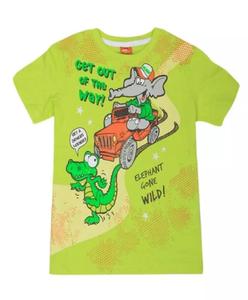 Camisetas 100% de algodón con estampado de elefante para niños, colección de ropa de estilo, recién llegado - Product Image 1