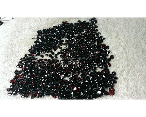 Piedra Preciosa Ovalada de Granate Rojo Oscuro de 5x7mm, Gema Natural Suelta de Alta Calidad, Facetada, para Joyería, Uso Elegante - Product Image 3