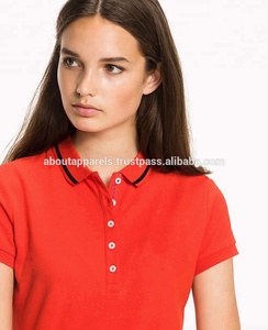 OEM venta al por mayor 100% algodón bordado logotipo mujeres personalizado transpirable Polo personalizado barato mujeres - Product Image 2