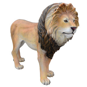 في الهواء الطلق تمثال للتزين الألياف الزجاجية الراتنج تمثال أسد حيوان - Product Image 5