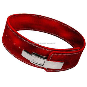 Logo brodé personnalisé peau de vache 10MM 13MM d'épaisseur antidérapant respirant boucle à levier ceinture Squats de gymnastique haltérophilie soutien dorsal - Product Image 5