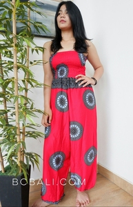 Bali Clothing Hand Pattern Rayon Printing <b>Jumpsuit</b> - Product Image 2