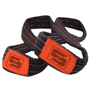 Venta al por mayor de correas de levantamiento de alta resistencia diseño personalizado algodón/poliéster Fitness figura 8 correas con logotipo personalizado levantamiento de pesas - Product Image 5