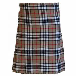 COSH KILTS Thompson Camel Tartan Kilt High Quality New Arrival Utility Plaid Kilt Vendors And Exporter From Pakistan