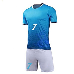 Maillot de football, uniforme bleu blanc personnalisé, nouvelle collection - Product Image 1