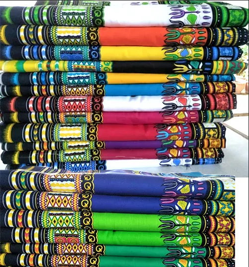 Tela de algodón Dashiki africano para festival de música, arte, gitano, bohemio, retro, vintage, HIPPIE, pieza de 2 yardas
