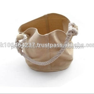 Bolsas de agua de lona ecológicas personalizables a precio de fábrica al por mayor 100% asa de algodón con logotipo personalizado para compras al aire libre - Product Image 5